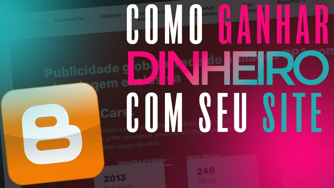Como Monetizar seu Site ou Blog e Ganhar Dinheiro - Adsterra - YouTube