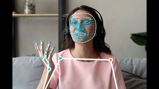 AI Face Mesh and Human Pose Detection with Python and Mediapipe