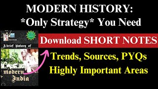 *End & Solution* to Modern History Troubles | Get these Short Notes & PYQ Notes | Satyam Jain