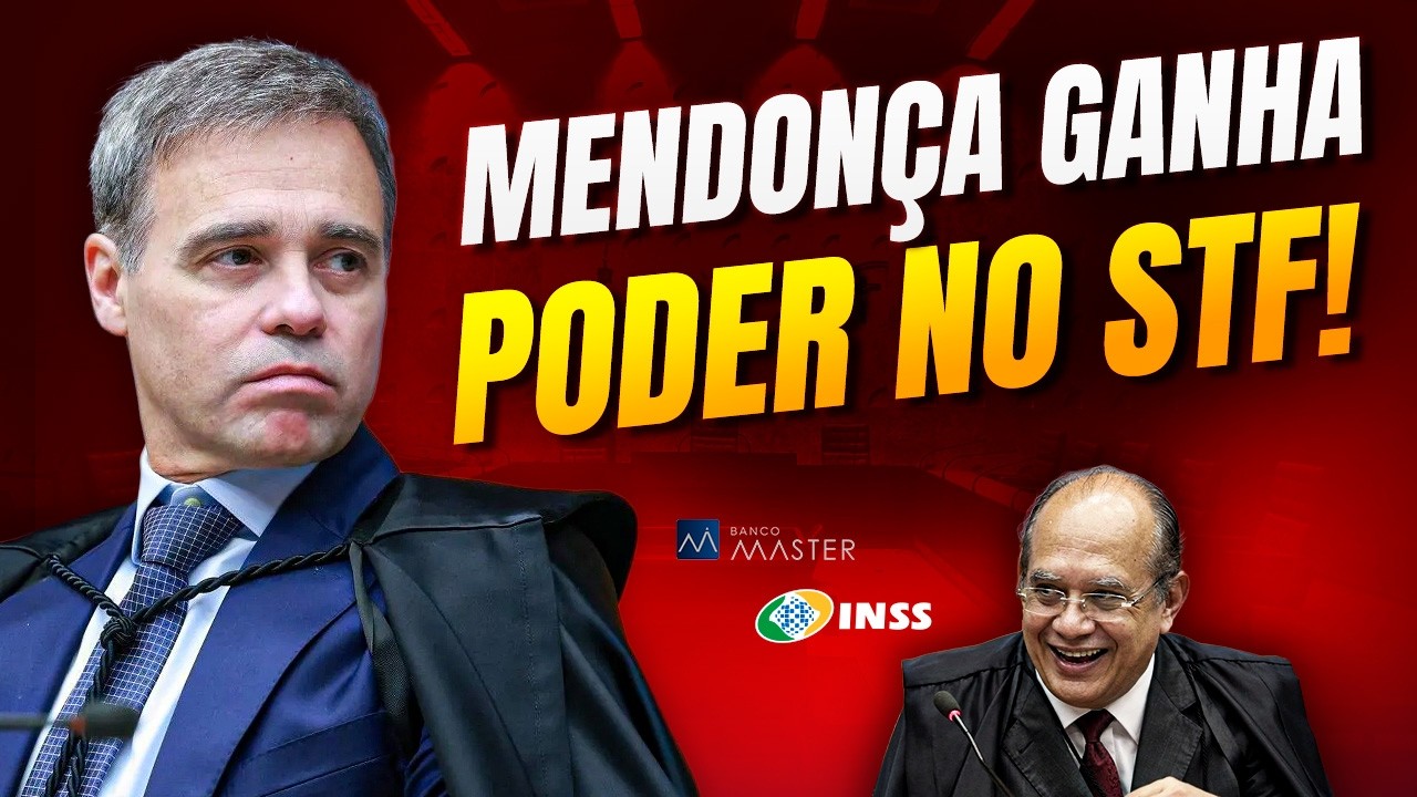 Ministro André Mendonça e Gilmar Mendes em sessão no Supremo Tribunal Federal