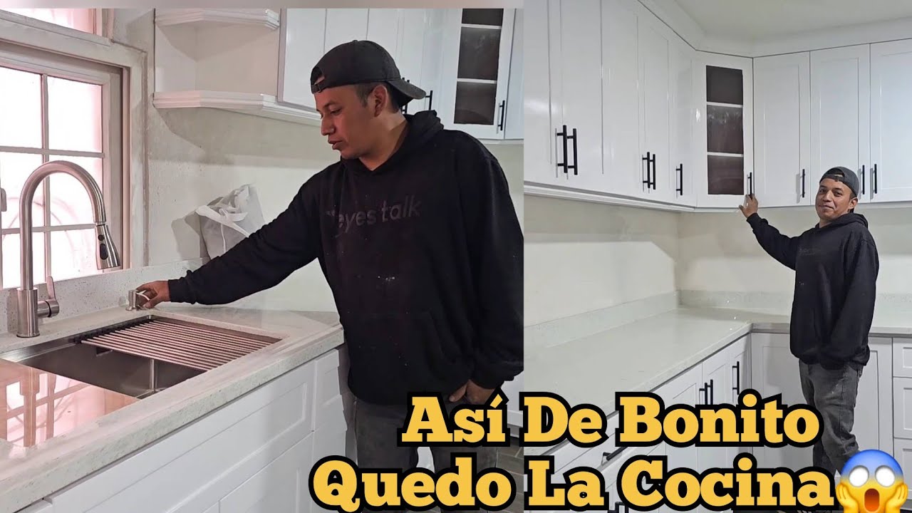 Le Pusimos su Lavatrastes Ala Cocina Nueva De Mi Cuñada Mexicana🇲🇽 Esta Fue la Reaccion De ella