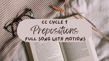 CC Cycle 1 Full Prepositions Song with motions tutorial, Classical Conversations Tutor Prep, English