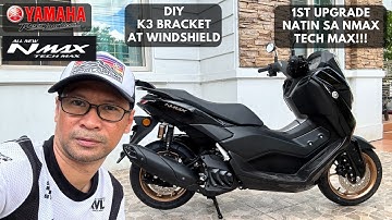 2025 YAMAHA NMAX TURBO | TECHMAX | DIY K3 Bracket and Clear Windshield Installation.