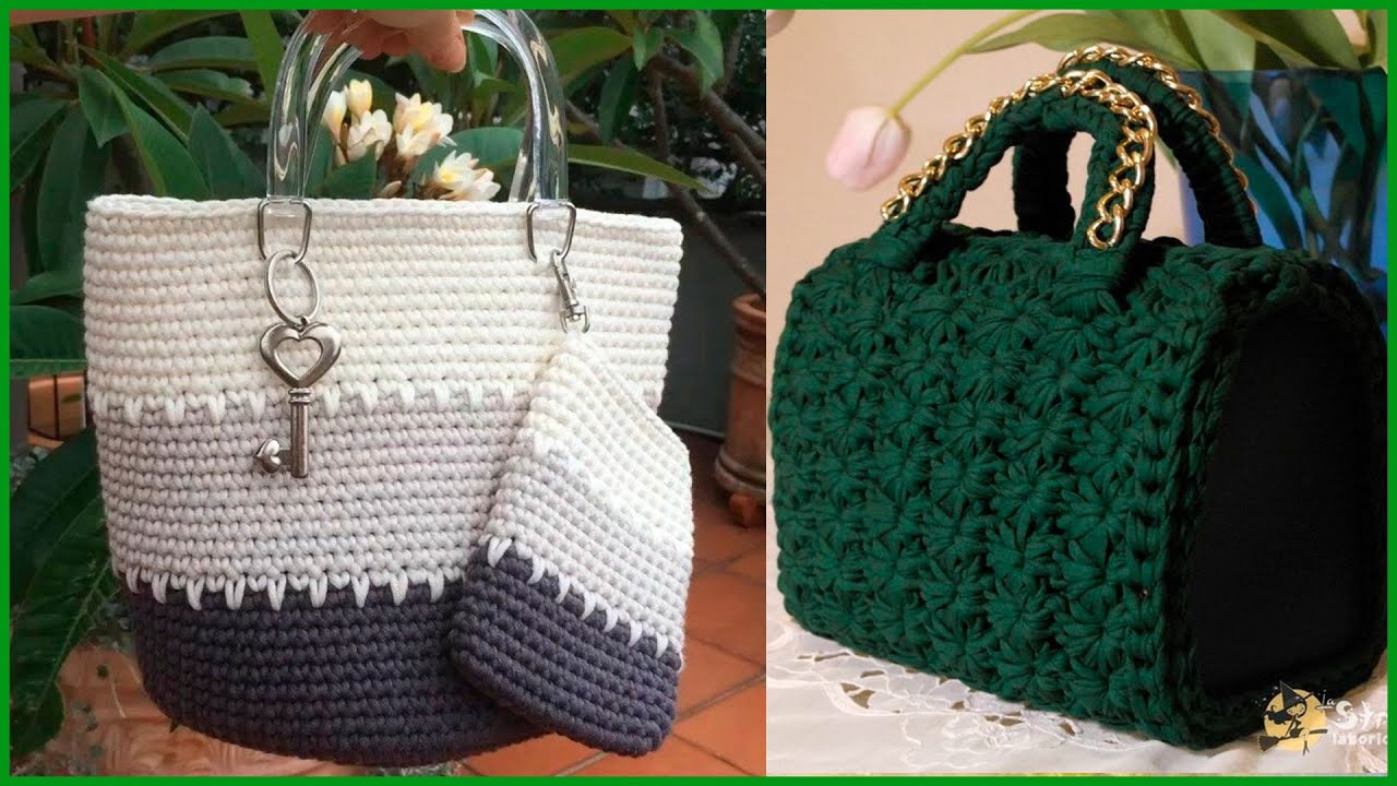 El diseño llamada prototipo ESPECTACULARES Bolsos Tejidos A Crochet - YouTube