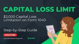 Capital Loss Tax Deduction up to $3,000