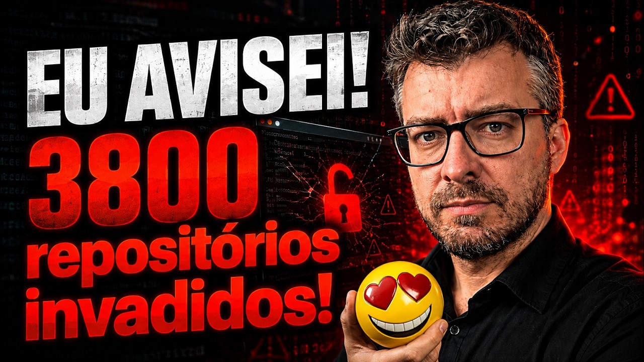 EU AVISEI! +3.800 REPOSITÓRIOS do GITHUB COMPROMETIDOS... Você Ainda Usa GitHub em Produção?