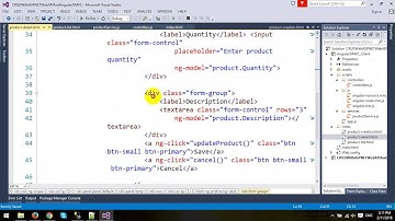CRUD using ASP.NET Web API and Entity Framework with MVC Architecture in AngularJS - Part 2