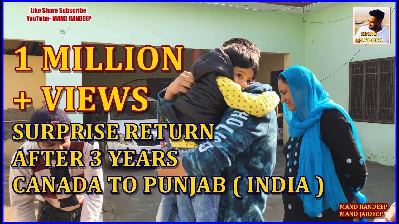 Surprise Return Canada to INDIA  Brother Song Des Ranjit Bawa Love Punjab Mand Randeep Amrinder Gill