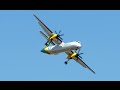 Alaska Airlines (Horizon Air) Bombardier DHC 8 Q400 [N407QX] wing wag and flyby at HIO