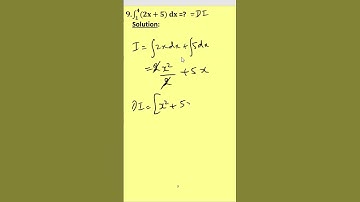9 - Simple Definite integral problem - in English