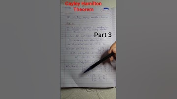 Part 3 | 💥 Cayley Hamilton Theorem detailed explanation 💥 #engineeringcourse