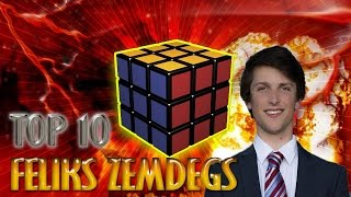 Top 10 - Feliks Zemdegs 3x3 Rubik&#39;s Cube