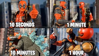 SPEED CHALLENGE: Deadpool StopMotion in 10 seconds | 1 minute | 10 minutes | 1 hour