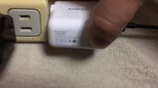 充電器 「ANKER Power Port2」火花