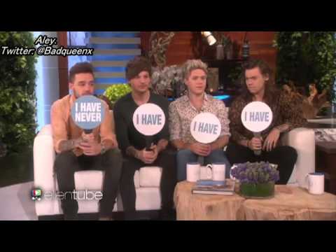 Ellen Degeneres Show -1D ile Never Have I Ever oyunu