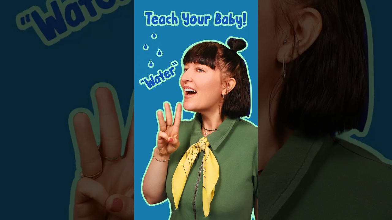 Teach Your Baby DRINK & WATER in Sign Language | Babies & Toddlers | Child Development