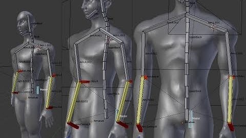 Making Tron like effects in Blender Tutorial 7 - Arm Armature