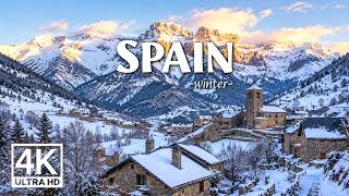 Spain 4K Ultra HD | Snowy Peaks, Ancient Castles & Spain's Winter Wonderland Guide