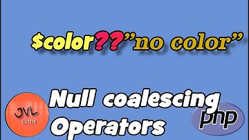 PHP Basic for beginners in Tamil  - Null Coalescing Operators | Lesson 24