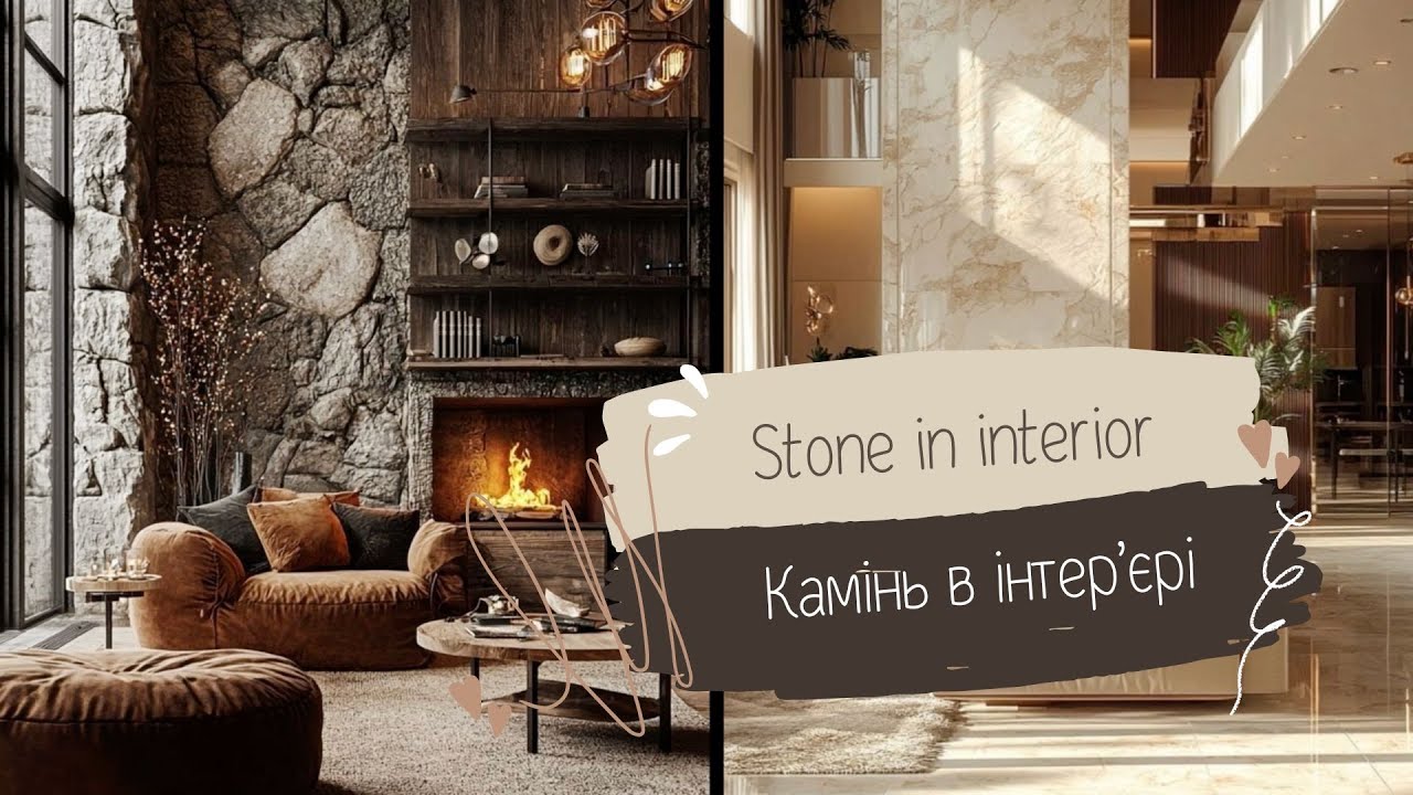 Камень в дизайне интерьера 4 | Современные идеи для элегантного и естественного оформления дома 2025