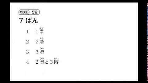 Listening JLPT N4 2012 聴解N4 合格できるN4 CD1 答えて