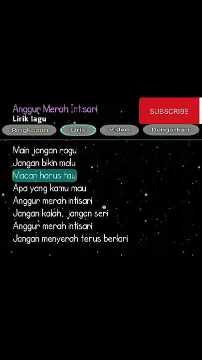 lirik lagu anggur merah intisari jangan lupa di suskreb dan lik lanjut lagu apa lagi komen ya#shorts