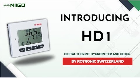 Digital Thermo Hygrometer - Rotronic HD 1