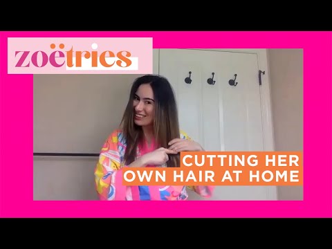 I Learned How To Cut My Own Hair With A Professional Stylist | Zoë Tries It All | Well+Good