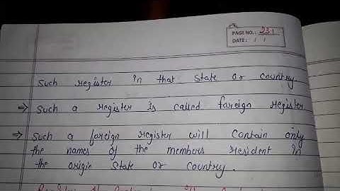 AUDITING| MEANING OF FOREIGN REGISTERS|CHAPTER-21|PART-171|HANDWRITTEN NOTES ||SSCOACHING||