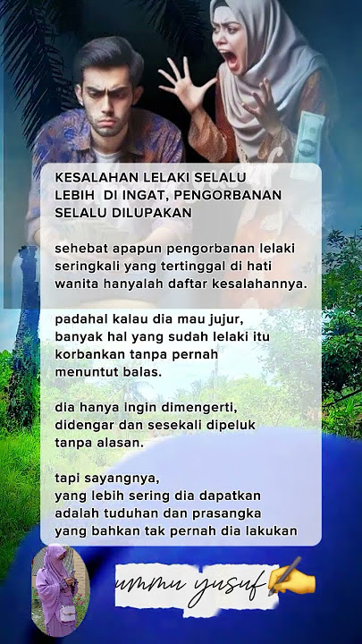 lebih bnyak diingat keslahan llaki daripada kebaikannya #shortvideo #katahatimotivasi #motivasidiri