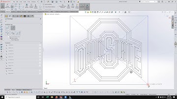 Convert Image into Lines Sketchs to engrave a logo using DraftSight, SOLIDWORKS, and CAMWorks