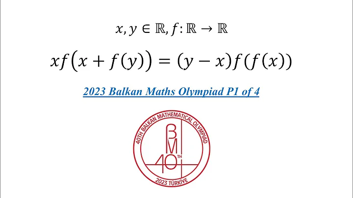 Solving HARD Functional EQUATIONS in 6 MINUTES!!! | 2023 Balkan MO P1 of 4