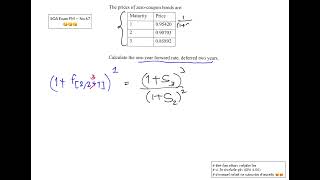 SOA Exam FM Question 67 | Find the Forward Rate from Spot Rate #ภาษาไทย
