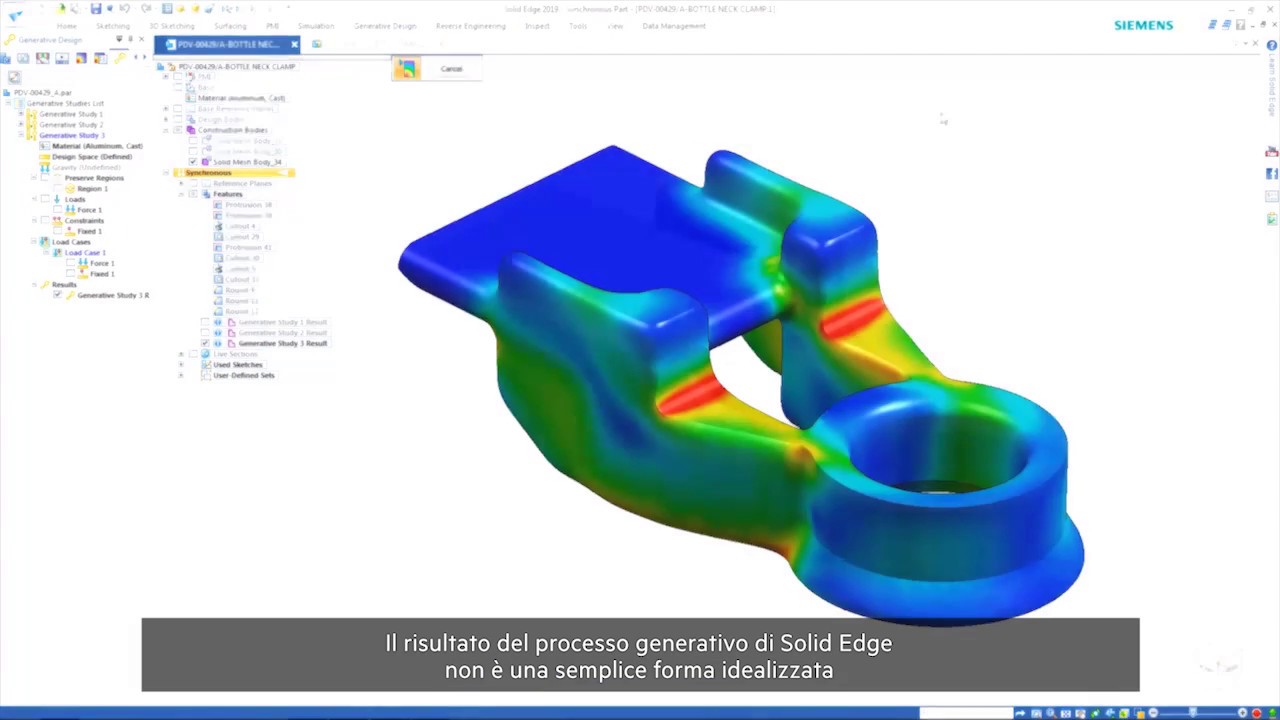 Progetto di nuova generazione in Solid Edge 2019 (ITALIANO) - YouTube