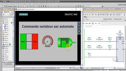 Tia Portal Commande Variateur de vitesse par API
