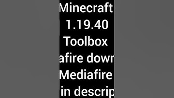minecraft 1.19.40 toolbox