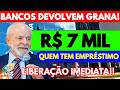 ✅BANCOS DEVOLVEM GRANA: Até R$ 7 MIL DE VOLTA pra quem tem CONSIGNADO ATIVO!