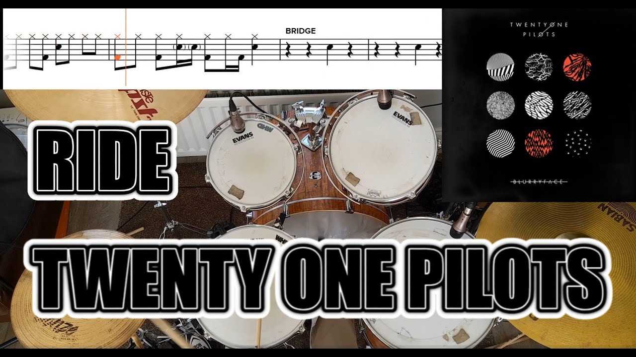 Twenty One Pilots - Ride - Drum Cover With SHEET MUSIC - YouTube