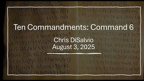 Thou Shalt Not Kill | Understanding the Sixth Commandment in a Broken World