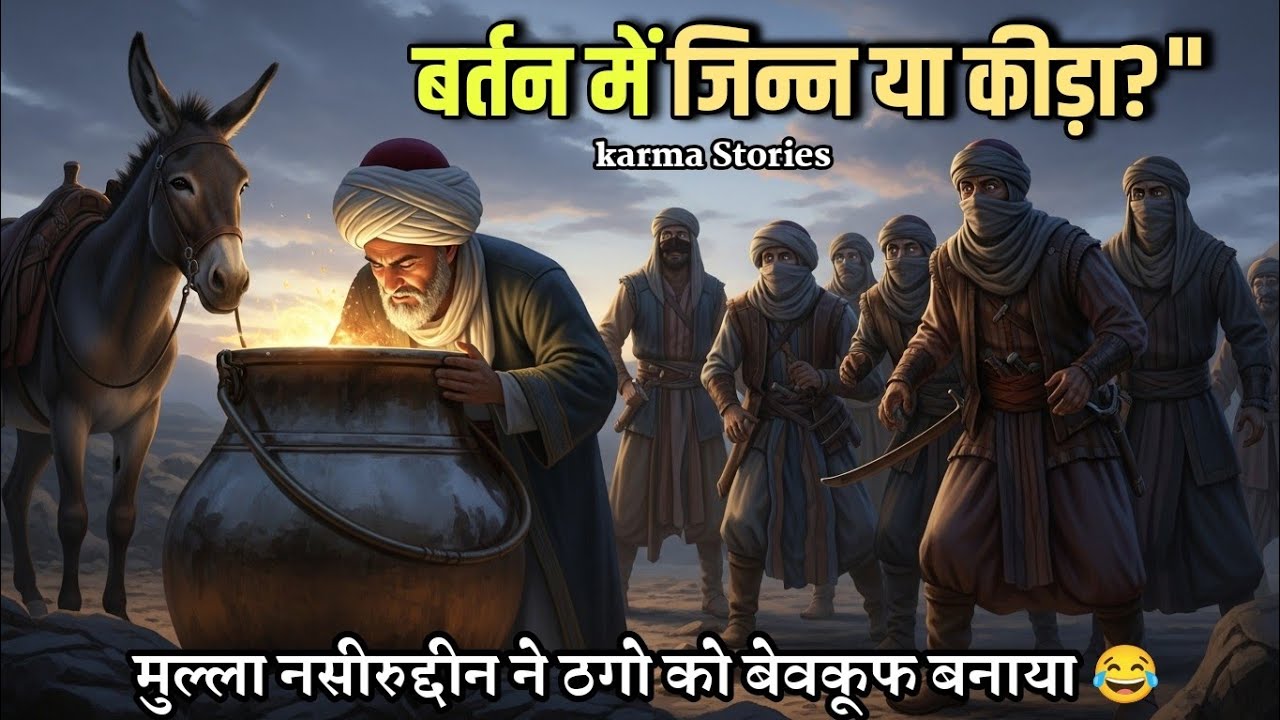 मुल्ला ने बेचा 'भविष्य बताने वाला' बर्तन! 🏺 5 मिनट में ठगों का खेल ख़त्म? 😲 | Mulla Nasiruddin Story