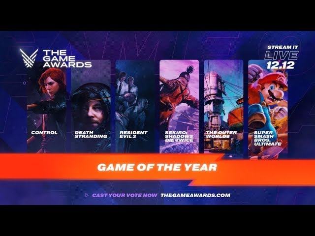 The Game Awards 2019 Nominees Revealed, Smash Ultimate Nominated For Game  Of The Year – NintendoSoup