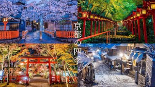 beautiful scenery of four seasons in Kyoto : 心癒される、美しい京都の四季風景