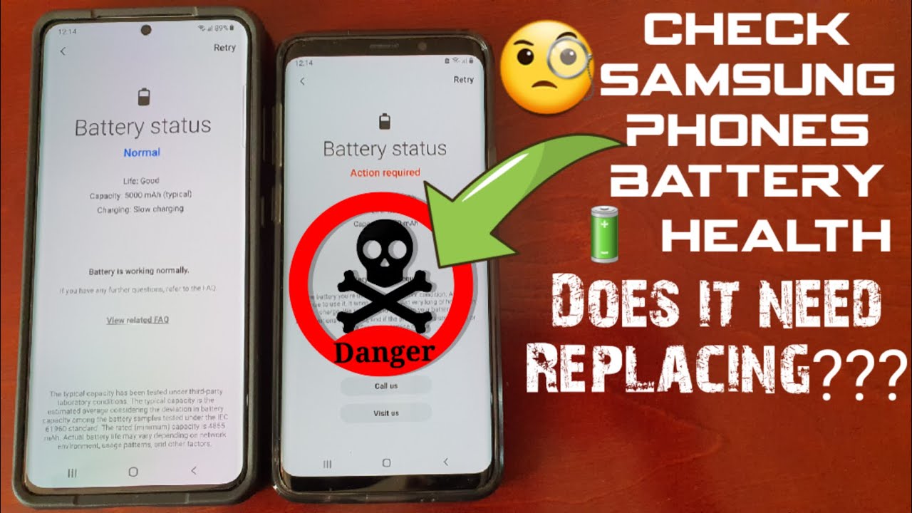 pik Bevestigen gevogelte How to Check Samsung Galaxy Phone's Battery Health!! Does your Battery need  Replacing?? - YouTube