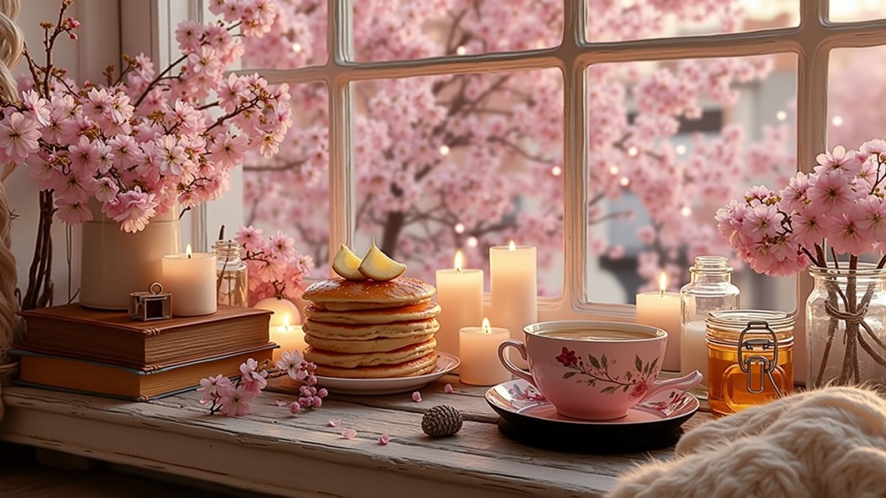 Positive Spring Morning Jazz | Cozy Coffee Shop Jazz & Relaxing Bossa ...