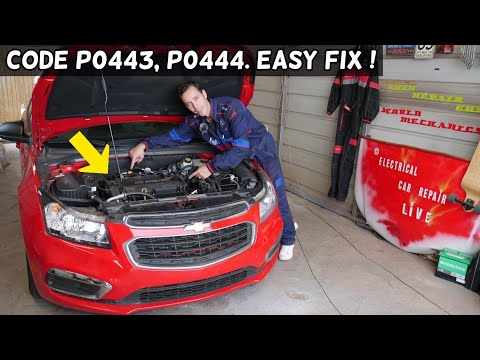 FIX CODE P0443 P0444 PURGE CONTROL VALVE CHEVY, CHEVROLET, BUICK, GMC, CADILLAC