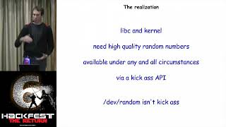 Hackfest 2014   Theo de Raadt presented   arc4random   randomization for all occasions
