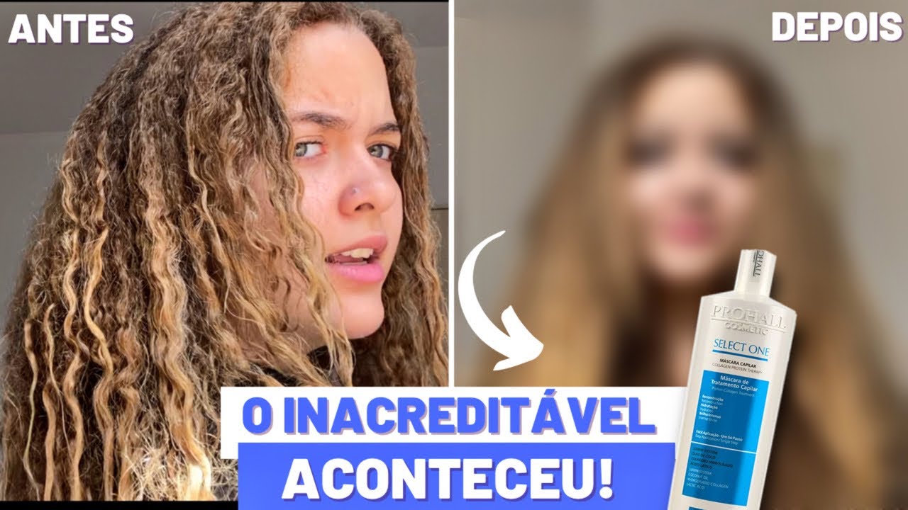 PRIMEIRA LAVAGEM PÓS SELECT ONE Prohall - Resultado SEM SECADOR e SEM CHAPINHA | alisa ou não?