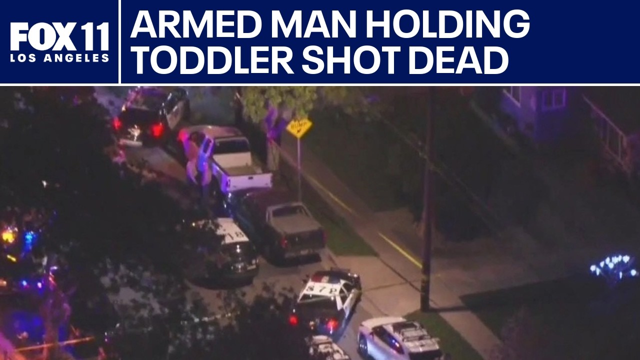 Alleged armed man shot dead by deputies | FOX 11 LA - YouTube