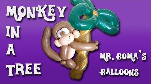 Monkey In A Tree Balloon Animal Tutorial (Balloon Twisting and Modeling #11.4)