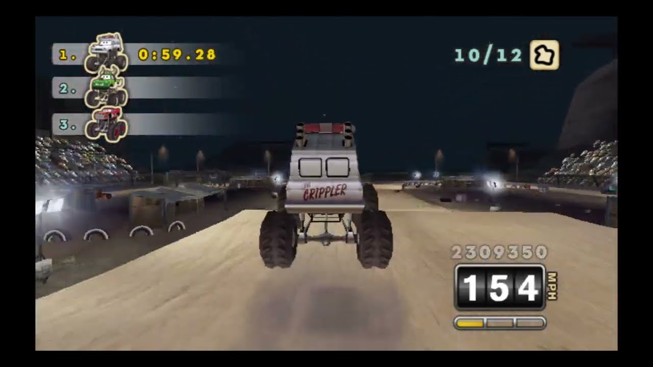 Cars: Mater-National Wii: The Crippler on Monster Truck Mayhem